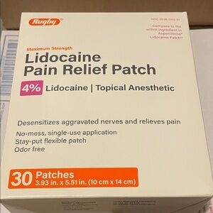 30 Lidocaine Pain Relief Patch NIB